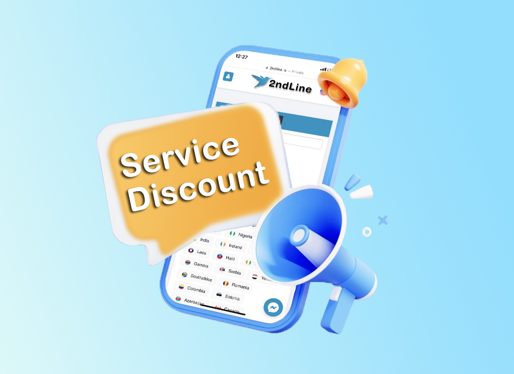 [Notification] - Discount on all services at 2ndline.io